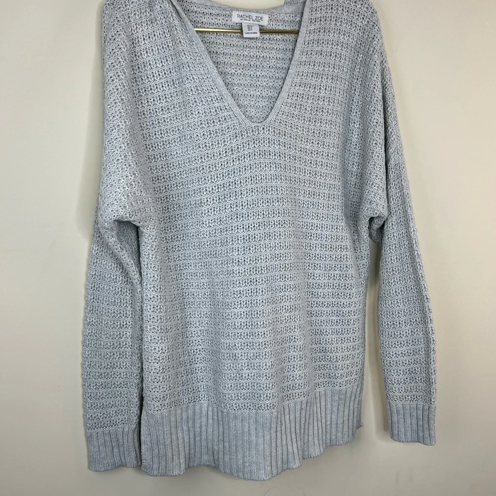 Rachel Zoe Gray Hooded Sweater, Small